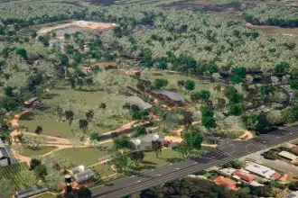 OLYMPIC LEGACY: An aerial render of the Birkdale Community Precinct. PHOTO: REDLAND CITY COUNCIL