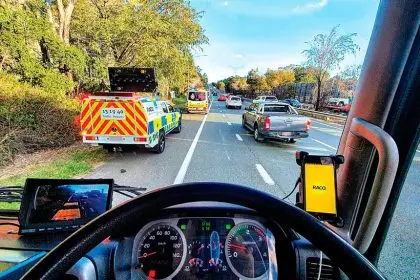DASH CAM EVIDENCE: The RACQ deployed vehicles with cameras to catch motorists doing the wrong thing at roadwork and incident hot-spots.