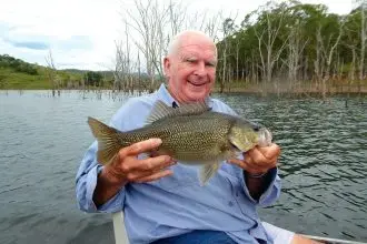 GREAT CATCH: Ray Kennedy with a fish caught from Lake Hinze.