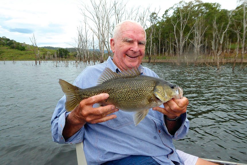 GREAT CATCH: Ray Kennedy with a fish caught from Lake Hinze.
