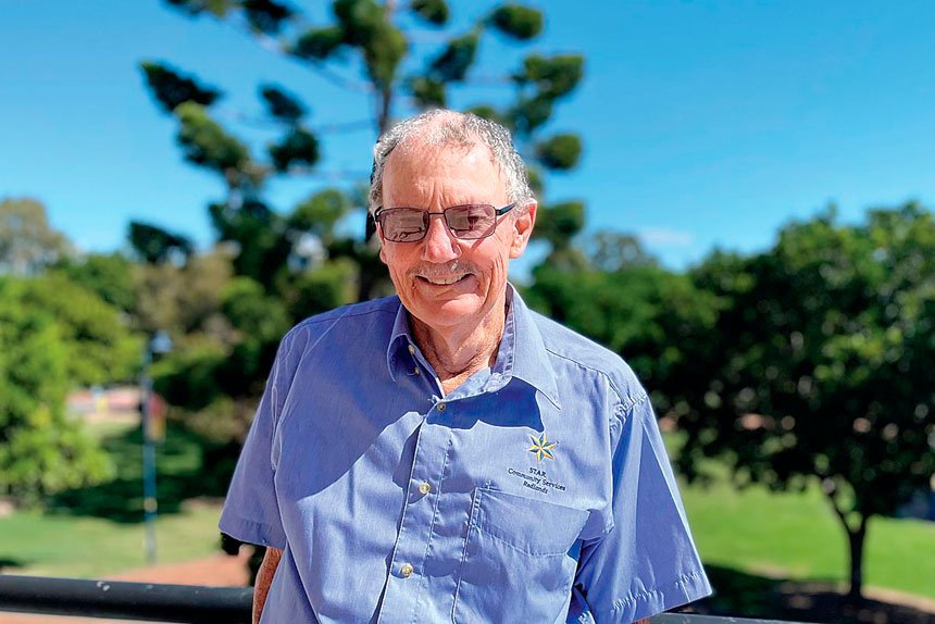HIGH PRAISE: Rob Spencer received the Queensland Lifetime Contribution to Volunteering Award.
