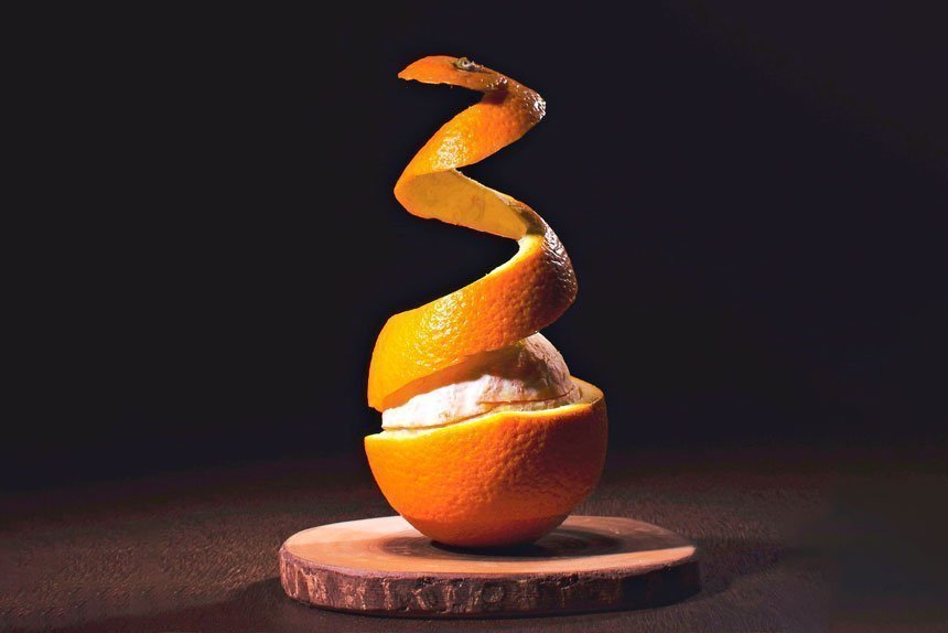 Orange peels showed the way