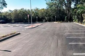 UPGRADES UNDERWAY: Improvements at the Russell Island ferry terminal car park have entered stage two. Photo: Redland City Council