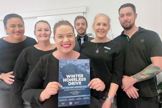 APPEAL: Jane, Megan, Imogen, Matthew, Natalie and Kyle of McCartney Funerals launch a charity drive.