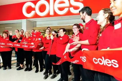 NEW ERA: Coles staff open the revamped Victoria Point supermarket. Photo: supplied