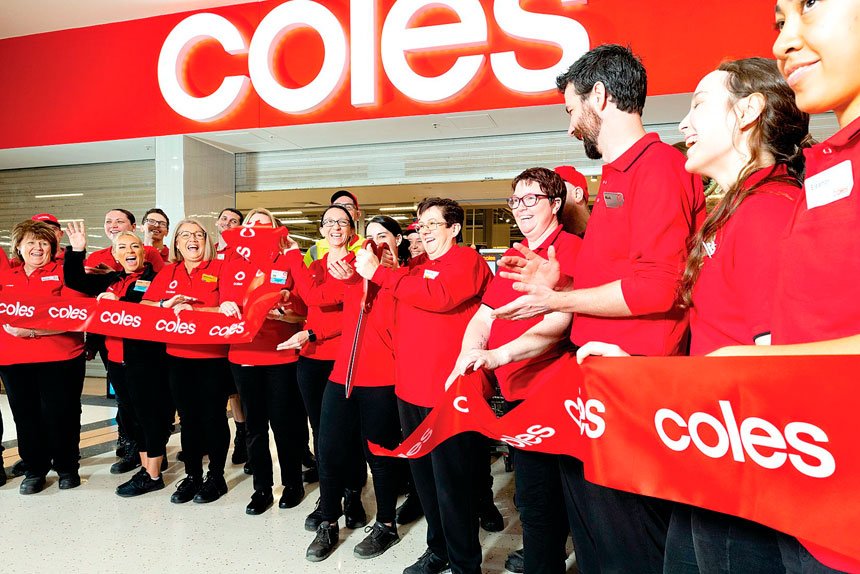 NEW ERA: Coles staff open the revamped Victoria Point supermarket. Photo: supplied