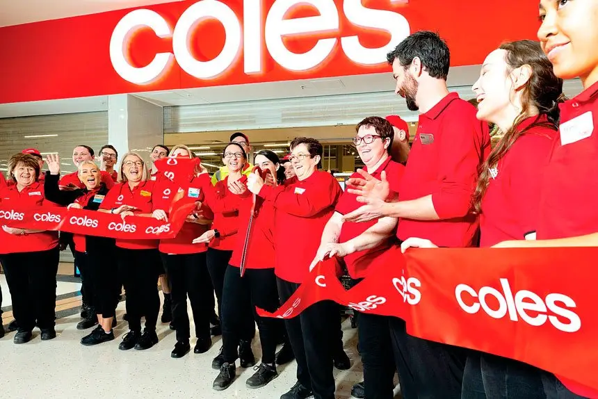 NEW ERA: Coles staff open the revamped Victoria Point supermarket. Photo: supplied