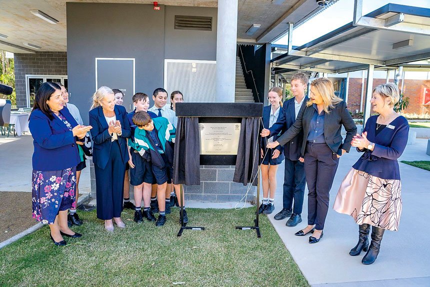 EDUCATION BOOST: Premier Annastacia Palaszczuk opens a $12M multi-purpose learning centre at VPSHS.