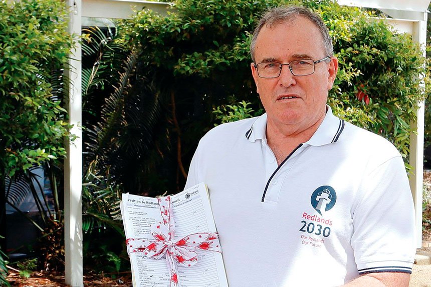 EYE ON THE FUTURE: Steve MacDonald heads up protest group Redlands 2030.