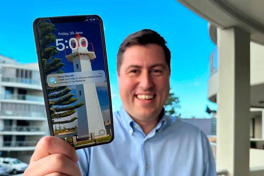 GET INVOLVED: Henry Pike is calling on the community to leave feedback about their mobile phone coverage in a bid to improve services across Redlands.