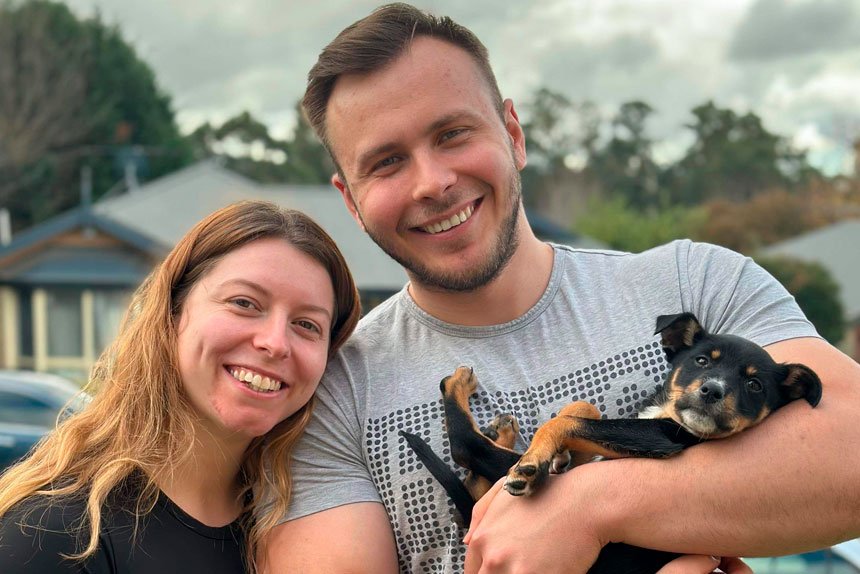 HOMEOWNERS: Jessica and Chase have shared their experience of breaking into the real estate market as young buyers.