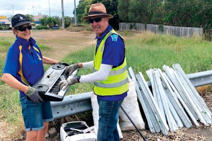 LITTER LEGENDS: Anna and Gavin hit the right note while doing their part to clean up Redlands.