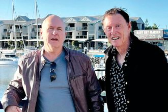 DYNAMIC DUO: Michael Stewart and Michael Quinn have struck up a very musical friendship in the Redlands.