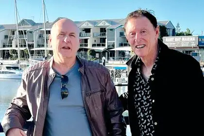 DYNAMIC DUO: Michael Stewart and Michael Quinn have struck up a very musical friendship in the Redlands.