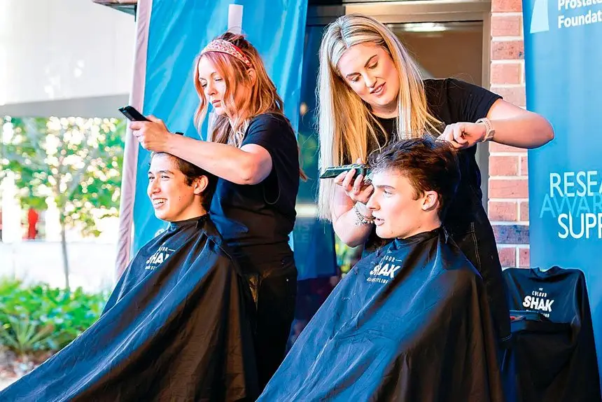 THE CLIP: Ormiston College Year 12 students have shaved their heads to support the Prostate Cancer Foundation of Australia.