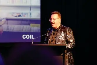 ARTS SPECIAL: Creative Services manager Brad Rush announces a new membership initiative at a recent season launch.