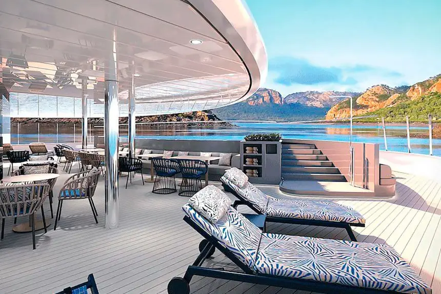 IMAGINE THIS: You onboard the luxury Scenic Eclipse with a cool cocktail in hand as you take in the view.