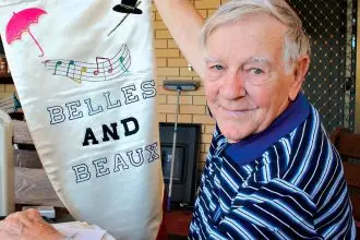 CELEBRATION OF LIFE: Joe Ross goes through the memoirs of theatre friend Lesley Spedding in preparation for her funeral on July 14.