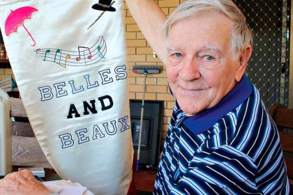 CELEBRATION OF LIFE: Joe Ross goes through the memoirs of theatre friend Lesley Spedding in preparation for her funeral on July 14.