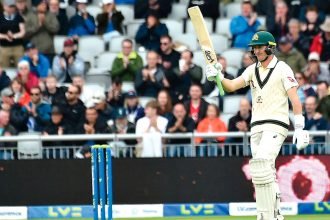 TOP KNOCK: Redlands product Labuschagne. AP Photo