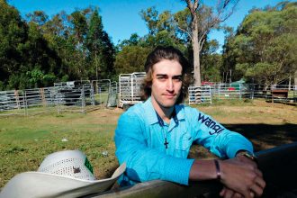 YOUNG TALENT: Redlands bull rider Lleyton Browne is chasing a career in the United States. Photo: Ellie Webster