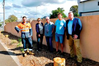 COMMUNITY OUTRAGE: Cleveland residents have taken their concerns about trees being removed on South Street to Cr Paul Golle.