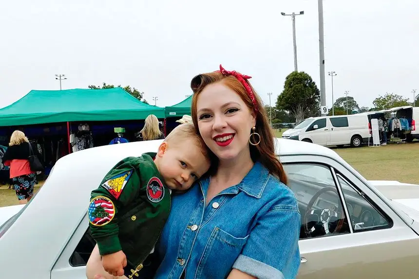 Kelly Maddocks and Flynn of Ipswich