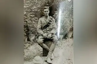 HOMAGE: Patricia Ketteringham pays tribute to her father (pictured).