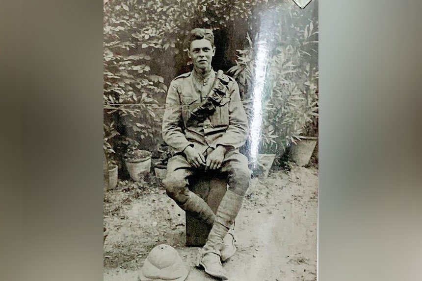 HOMAGE: Patricia Ketteringham pays tribute to her father (pictured).