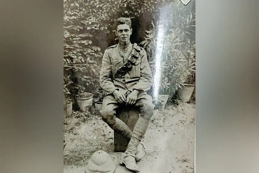 HOMAGE: Patricia Ketteringham pays tribute to her father (pictured).