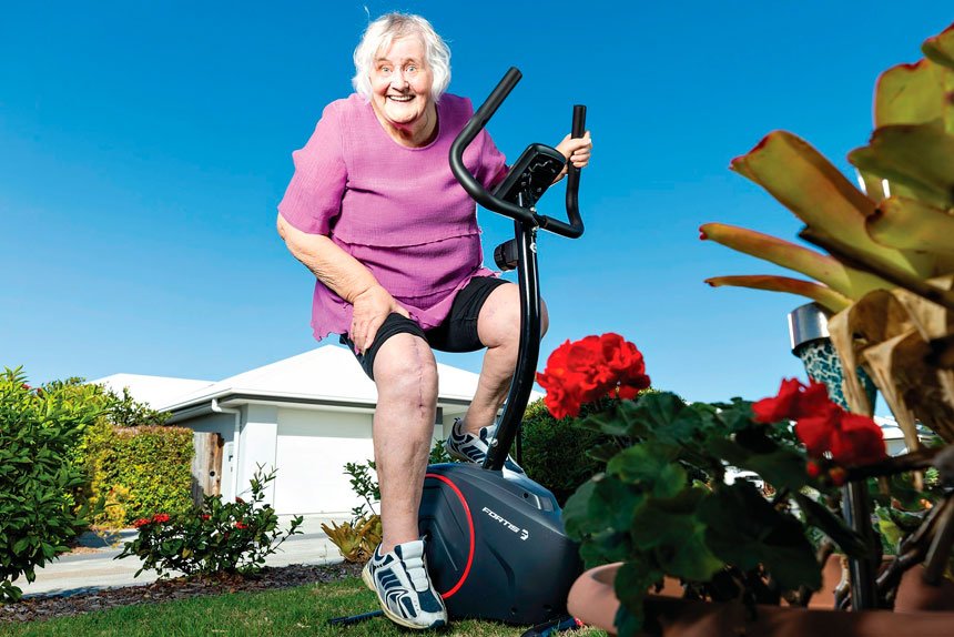 LIFE-CHANGING: Shirley Teua is back on her feet after undergoing robotic knee replacement surgery at Mater Private Hospital Redlands.