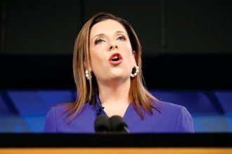 POSITIVE SIGN: Anika Wells says she is ‘enormously heartened’ by figures which show aged care homes nationwide have a registered nurse on site almost all of the time. Photo: AAP Image/Lukas Coch