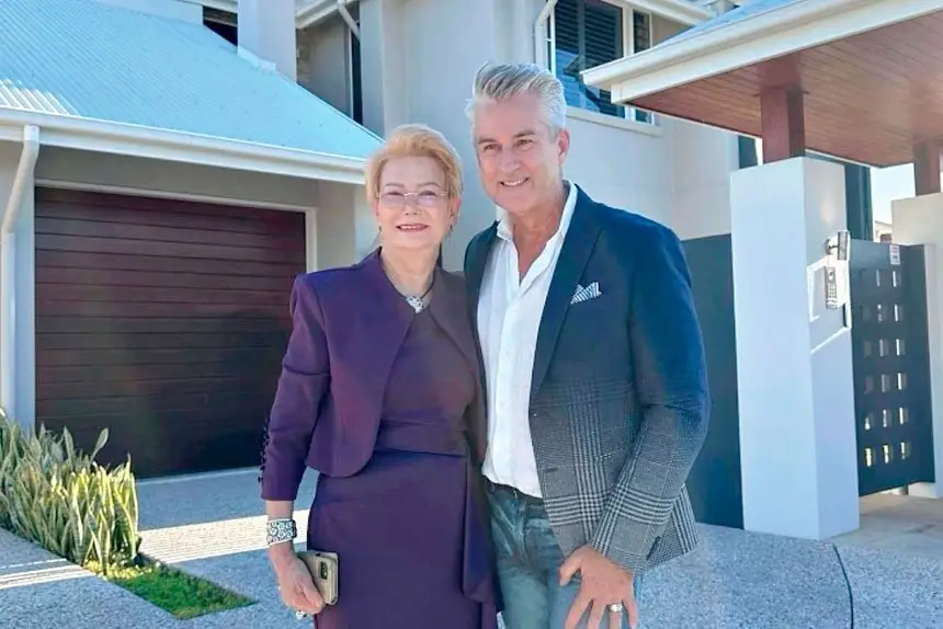 REDLANDS IN SPOTLIGHT: Experienced estate agent Jan Goetze (left) made an appearance on popular television show Location, Location, Location Australia.