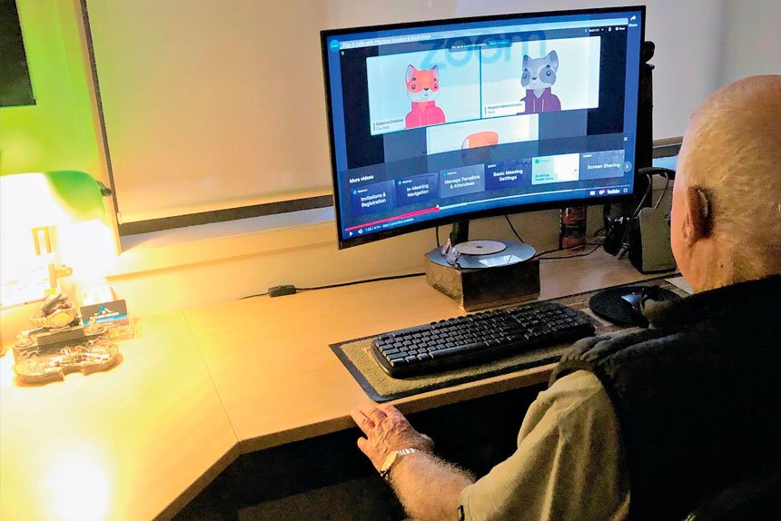 STAYING CONNECTED: Redland resident William Kelly reflects on his first experience joining a Zoom call.
