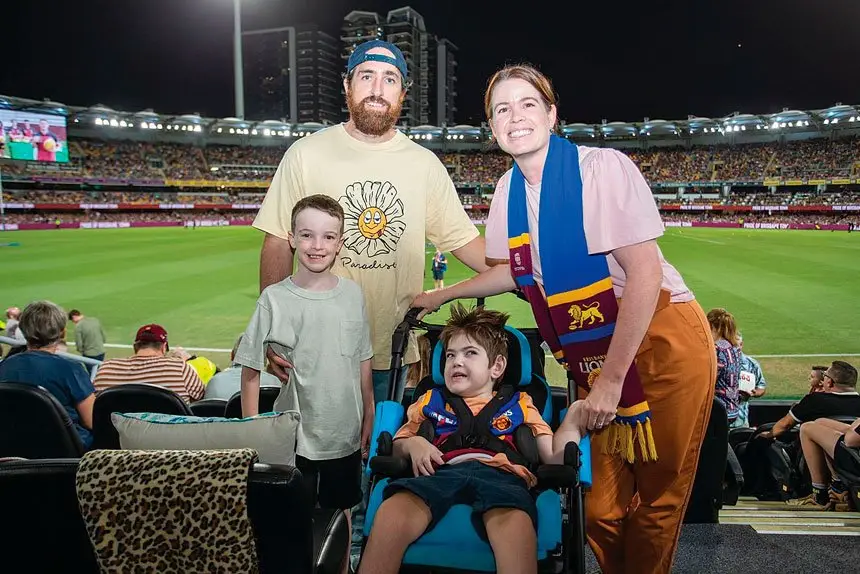 STEPPING UP: The MaCrae family are running 84 kilometres this August as part of the Children’s Hospital Foundation 42k Your Way event.