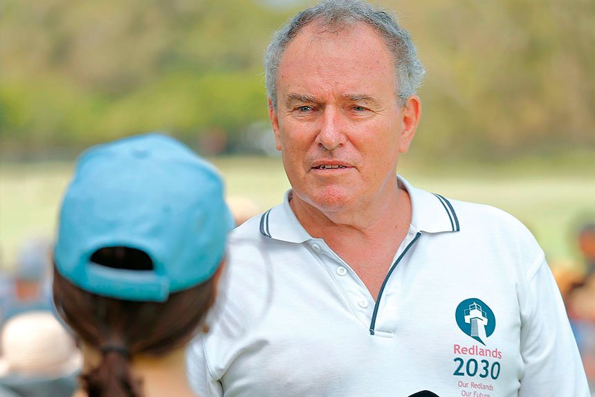 TAKING A STAND: Redlands 2030 president Steve MacDonald speaks at the World Wetlands Day event.
