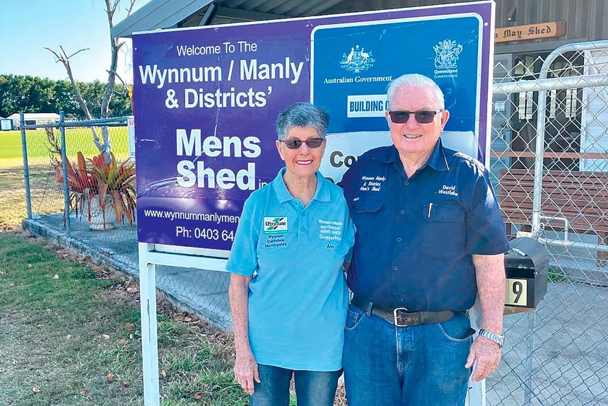 DEDICATION: Ann Westlake’s garage sales have raised $120,000 for the Wynnum Manly District Men’s Shed.