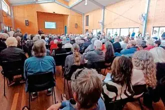 FED UP: Bay island residents attended community meetings in July to voice their concerns about parking in the Weinam Creek PDA.