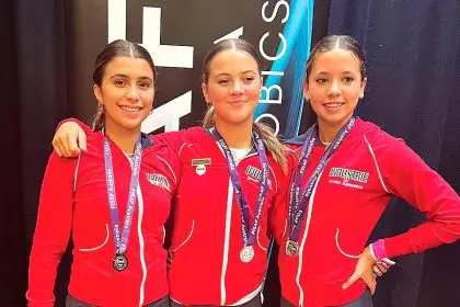 GOING FOR GOLD: Three Industrie 1 sports aerobics athletes have qualified for the World Championships in Belgium.