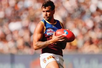 Callum Ah Chee played in the 2023 AFL grand final against Collingwood.