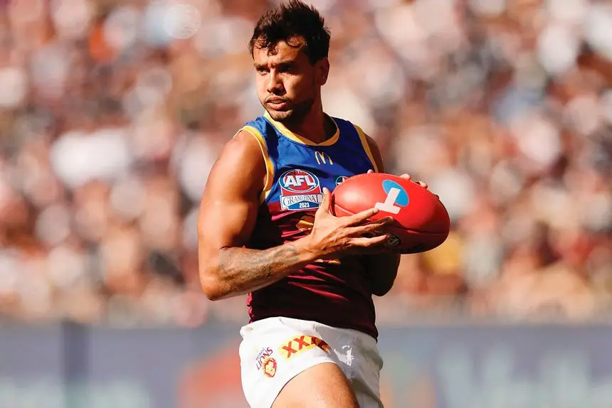 Callum Ah Chee played in the 2023 AFL grand final against Collingwood.