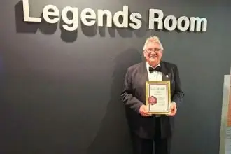 CHAMPION: Col Tobiasen has been recognised in the Queensland Football Hall of Fame.