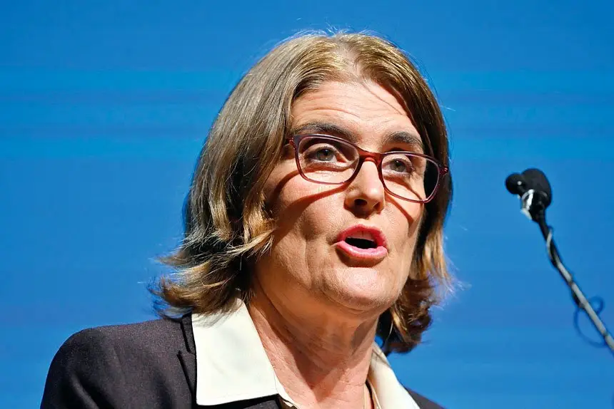 FORECAST: RBA boss Michele Bullock says conflicts in the Middle East and Ukraine could slow global growth. Photo: Mick Tsikas/AAP Image
