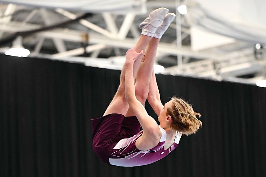 Hudson Brown, 15, will compete at the Trampoline World Age Championships in Birmingham.