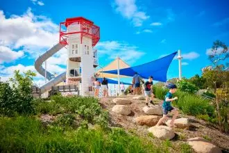 Jingeri Park at the master-planned Shoreline estate has received a gong at the 2023 UDIA Queensland Awards.