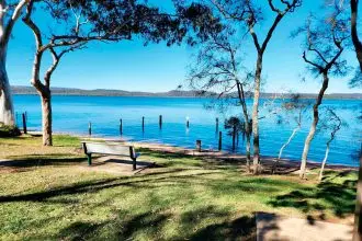 PICTURESQUE: Steve and Denise Maggs moved to Lamb Island and fell in love with the view.
