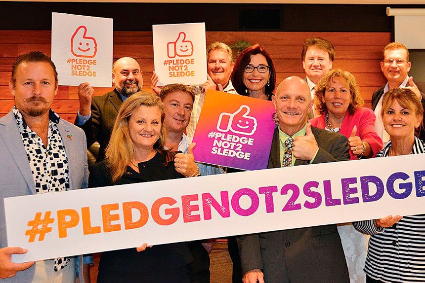 Redland councillors endorsed the Pledge not to Sledge campaign in 2018.