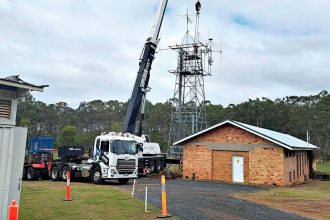 Works are under way at the World War II Radio Receiving Station in Birkdale.