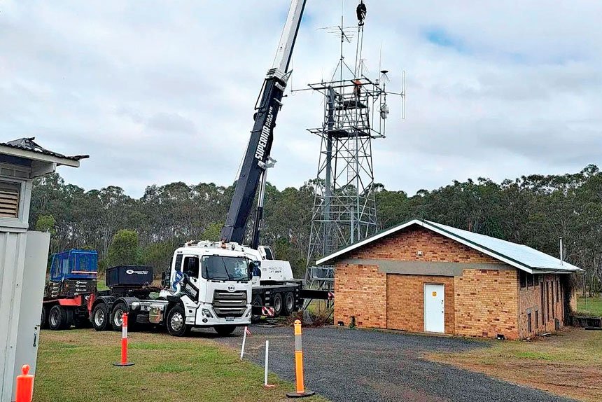Works are under way at the World War II Radio Receiving Station in Birkdale.