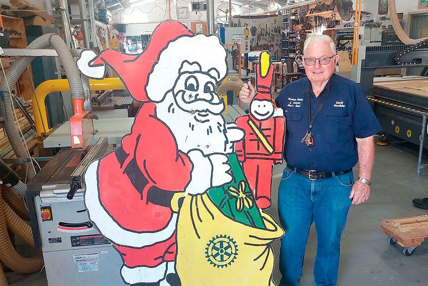 The Wynnum Manly District Men’s Shed is going all out for Christmas.